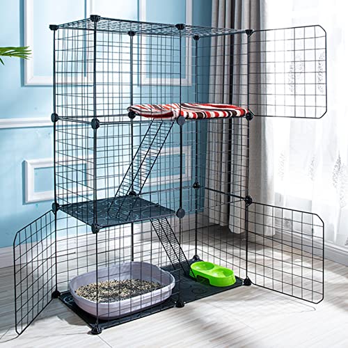 Abnehmbarer DIY-Katzenkäfig, Abnehmbarer Laufstall für Haustiere, Katzenhütten für den Innenbereich, zusammengebauter Laufstall für Kätzchen, Lebewesen, Frettchenkäfig (Größe: 29,5 L x 15,3 Abnehmbarer DIY-Katzenkäfig, Abnehmbarer Laufstall für Haustiere, Katzenhütten für den Innenbereich, zusammengebauter Laufstall für Kätzchen, Lebewesen, Frettchenkäfig (Größe: 29,5 L x 15,3 von SZITW