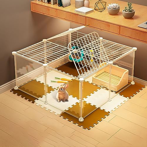 Kaninchenkäfig, Haustier-Laufstall, Katzengehege im Freien, Welpenkäfig, Meerschweinchenkäfig, Laufstall, DIY-Kleintierkäfig aus Metall, für kleine Haustiere, Katzen, Katzen, Welpen, Kaninch Kaninchenkäfig, Haustier-Laufstall, Katzengehege im Freien, Welpenkäfig, Meerschweinchenkäfig, Laufstall, DIY-Kleintierkäfig aus Metall, für kleine Haustiere, Katzen, Katzen, Welpen, Kaninch von SZITW