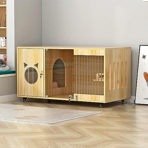 Katzenhaus aus Holz, Katzengehege aus Holz für den Innenbereich mit Rädern, Katzenvilla, geschlossene Katzenwohnung für Katzen und Kätzchen, geeignet für die Tierhandlung zu Hause, Katzenkre Katzenhaus aus Holz, Katzengehege aus Holz für den Innenbereich mit Rädern, Katzenvilla, geschlossene Katzenwohnung für Katzen und Kätzchen, geeignet für die Tierhandlung zu Hause, Katzenkre von SZITW