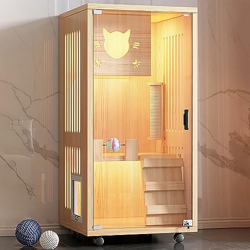 Katzenhaus aus Holz, Katzentransporter, mit Katzenleiter, Katzentoilette, multifunktionales Katzenhaus, Katzenwohnung mit Fluchttür, für Heimtierhandlung, Katzenkreißsaal (Farbe: A, Größe: 6 Katzenhaus aus Holz, Katzentransporter, mit Katzenleiter, Katzentoilette, multifunktionales Katzenhaus, Katzenwohnung mit Fluchttür, für Heimtierhandlung, Katzenkreißsaal (Farbe: A, Größe: 6 von SZITW