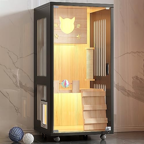 Katzenhaus aus Holz, Katzentransporter, mit Katzenleiter, Katzentoilette, multifunktionales Katzenhaus, Katzenwohnung mit Fluchttür, für Heimtierhandlung, Katzenkreißsaal (Farbe: B, Größe: 6 Katzenhaus aus Holz, Katzentransporter, mit Katzenleiter, Katzentoilette, multifunktionales Katzenhaus, Katzenwohnung mit Fluchttür, für Heimtierhandlung, Katzenkreißsaal (Farbe: B, Größe: 6 von SZITW