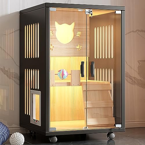 Katzenhaus aus Holz, Katzentransporter, mit Katzenleiter, Katzentoilette, multifunktionales Katzenhaus, Katzenwohnung mit Fluchttür, für Heimtierhandlung, Katzenkreißsaal (Farbe: B, Größe: 6 Katzenhaus aus Holz, Katzentransporter, mit Katzenleiter, Katzentoilette, multifunktionales Katzenhaus, Katzenwohnung mit Fluchttür, für Heimtierhandlung, Katzenkreißsaal (Farbe: B, Größe: 6 von SZITW