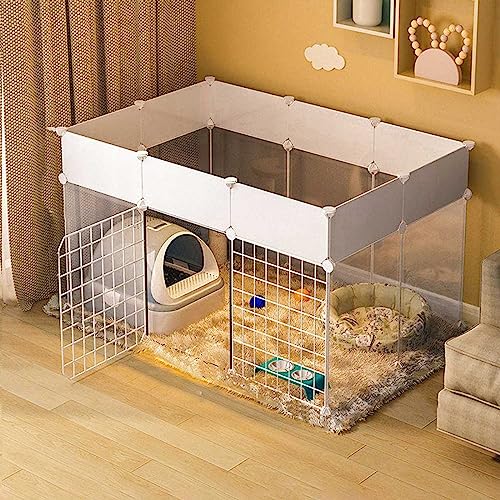 Katzenkäfig für drinnen, Katzengehege, Abnehmbarer Metall-Kleintierkäfig, Haustier-Laufstall, tragbares Katzenhaus, Haustierzaun, Hofzaun für Meerschweinchen, Hasen, Frettchen, Hamster, Welp Katzenkäfig für drinnen, Katzengehege, Abnehmbarer Metall-Kleintierkäfig, Haustier-Laufstall, tragbares Katzenhaus, Haustierzaun, Hofzaun für Meerschweinchen, Hasen, Frettchen, Hamster, Welp von SZITW