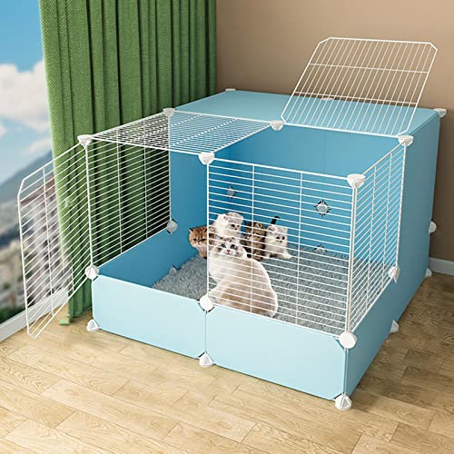 Katzenkäfige für den Innenbereich, groß – Katzenkäfig, DIY-Laufstall für Haustiere, Kleintierkäfig mit Tür für kleine Haustiere, Kaninchen, Igel, Katzen, Meerschweinchen Katzenkäfige für den Innenbereich, groß – Katzenkäfig, DIY-Laufstall für Haustiere, Kleintierkäfig mit Tür für kleine Haustiere, Kaninchen, Igel, Katzen, Meerschweinchen von SZITW
