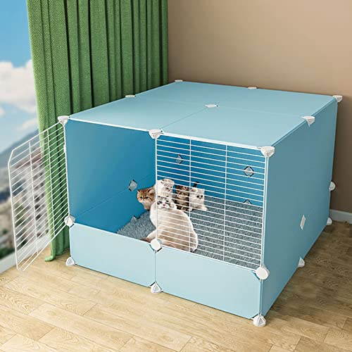 Katzenkäfige für den Innenbereich, groß – Katzenkäfig, DIY-Laufstall für Haustiere, Kleintierkäfig mit Tür für kleine Haustiere, Kaninchen, Igel, Katzen, Meerschweinchen Katzenkäfige für den Innenbereich, groß – Katzenkäfig, DIY-Laufstall für Haustiere, Kleintierkäfig mit Tür für kleine Haustiere, Kaninchen, Igel, Katzen, Meerschweinchen von SZITW
