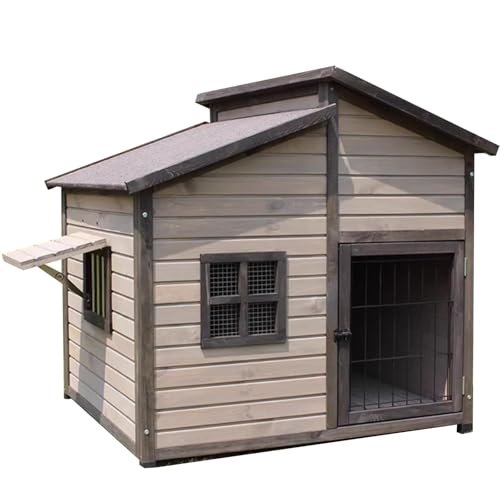 Käfige Hundehütte Für Draußen Haustierhütte Aus Massivholz Regensichere Hundehütte Für Den Innenhof Geeignet Für Große Und Mittelgroße Hunde Käfige Hundehütte Für Draußen Haustierhütte Aus Massivholz Regensichere Hundehütte Für Den Innenhof Geeignet Für Große Und Mittelgroße Hunde von SZKTHD