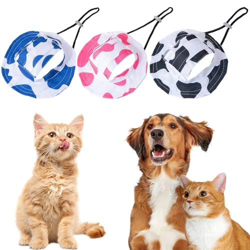 SZSMW 3 Sonnenschutz FüR Hunde - HundemüTze - Hunde Cap - Geeignet FüR SommersträNde, Fotografie, Die FüR Verschiedene Outdoor -AktivitäTen Verwendet Werden, Geeignet FüR Den TäGlichen Abnutzen von SZSMW