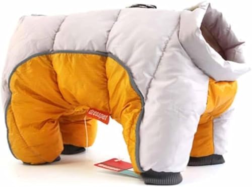 Gepolsterte Hundejacke für den Winter, Abdeckung mit 4 Beinen, warme Jacke, wasserdichter Hundemantel, Haustiere für drinnen und draußen, Kleidung für kleine, mittelgroße und große Hunde (Gelb, L) Gepolsterte Hundejacke für den Winter, Abdeckung mit 4 Beinen, warme Jacke, wasserdichter Hundemantel, Haustiere für drinnen und draußen, Kleidung für kleine, mittelgroße und große Hunde (Gelb, L) von SZSXYBZ