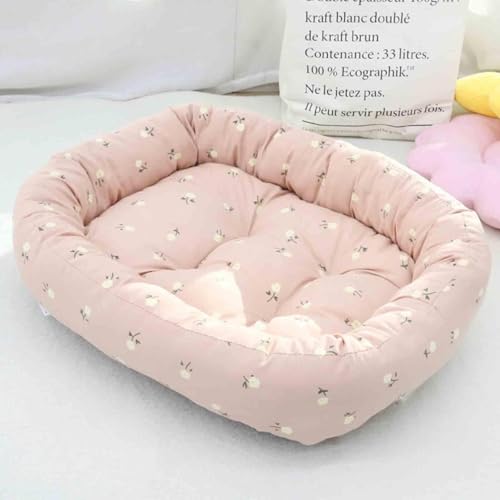 SZSXYBZ Bequemes Haustier-Sofa mit PP-Baumwoll-Füllung, für alle Jahreszeiten, atmungsaktives, praktisches Haustierkissen, weich, stützend, für Katzen und Hunde, Rosa, 70 x 60 cm SZSXYBZ Bequemes Haustier-Sofa mit PP-Baumwoll-Füllung, für alle Jahreszeiten, atmungsaktives, praktisches Haustierkissen, weich, stützend, für Katzen und Hunde, Rosa, 70 x 60 cm von SZSXYBZ