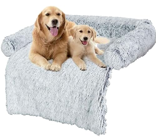 SZSXYBZ Weiche Plüsch-Hundematte, Sofa, M, L, XL, XXL, XXXL, beruhigendes Hundebett, waschbare Haustierbettdecke, Angstlinderung, Hundekissen, Möbelbezug für Hunde und Katzen (Hellgrau, gewöhnlich, SZSXYBZ Weiche Plüsch-Hundematte, Sofa, M, L, XL, XXL, XXXL, beruhigendes Hundebett, waschbare Haustierbettdecke, Angstlinderung, Hundekissen, Möbelbezug für Hunde und Katzen (Hellgrau, gewöhnlich, von SZSXYBZ