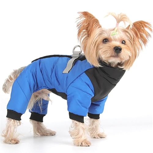 Warmer Hundemantel, wasserdicht, Winterjacke für kleine und mittelgroße Hunde, 4 Beine, winddicht, reflektierend, Größe M Warmer Hundemantel, wasserdicht, Winterjacke für kleine und mittelgroße Hunde, 4 Beine, winddicht, reflektierend, Größe M von SZSXYBZ