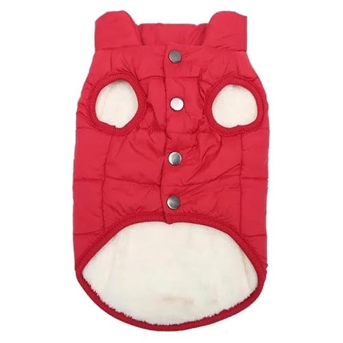 Weiche und bequeme Haustierjacke, für Herbst und Winter, warme Fleece-Hundejacke, Outdoor, wind- und wasserdicht, Chihuahua, Französische Bulldogge, Mops, Kleidung (A,XL) von SZSXYBZ