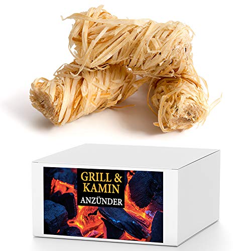 SaMore GmbH 15 kg Öko Kaminanzünder Grillanzünder Anzündwolle Holzwolle Anzünder Zündwolle von Samore