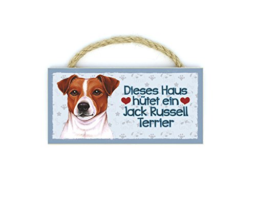 Jack Russell Terrier Haustier Kühlschrankmagnet aus Holz mit Kordel 31 von Sachen aus Blech