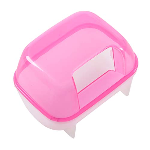 Sadkyer Badesand für kleine Hamster, 10 x 7 x 7 cm, Pink / Weiß von Sadkyer