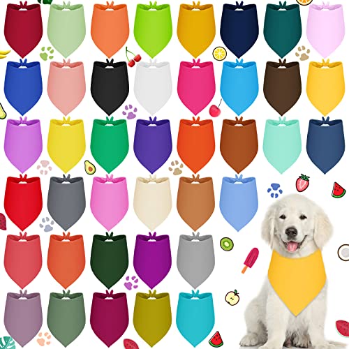 Sadnyy Unifarbene Hundehalstücher für Jungen, St. Patrick's Day, einfarbig, Wärmeübertragung, Dreieckstücher, Zubehör für kleine, mittelgroße und große Haustiere (64 x 40 x 40 cm) von Sadnyy