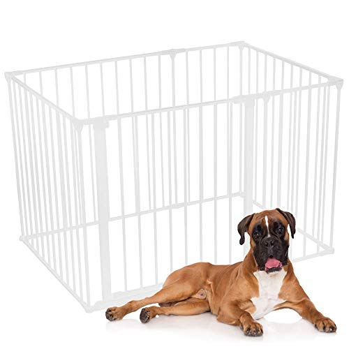 Safetots Hunde Spielgehege Weiß 72cm x 105cm, Haustiergehege für Haustiere Hunde und Welpen, Hundeauslauf für drinnen und draußen geeignet, einfache Installation Safetots Hunde Spielgehege Weiß 72cm x 105cm, Haustiergehege für Haustiere Hunde und Welpen, Hundeauslauf für drinnen und draußen geeignet, einfache Installation von Safetots
