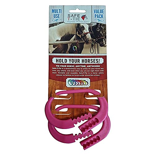 Safety Tie Pferde-Krawatte zur Verhinderung von Verletzungen – tragbar und wiederverwendbar mit Sicherheitsverschluss für Sie und Ihr Pferd – Schnellverschluss – 5 anpassbare Schlaufeneinstellungen – von Safety Tie