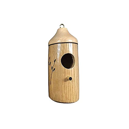 Vogelhaus aus Holz, zum Aufhängen, Vogelhaus, dekorativer Vogel-Nistkasten, natürlich, handgefertigt, kleines Vogelnest für Taube, Audubon, Vogelhaus von SagaSave