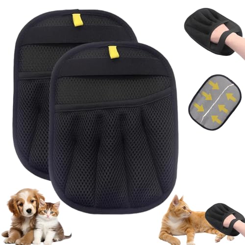 SahCognitual 2 Stück Tierhaarentferner Handschuh, Doppelseitige Fell Magnet Handschuhe, Antistatik Handschuh zur Entfernung von Tierhaaren, Fellpflegehandschuh Katze für Waschen Enthaaren, Reinigung SahCognitual 2 Stück Tierhaarentferner Handschuh, Doppelseitige Fell Magnet Handschuhe, Antistatik Handschuh zur Entfernung von Tierhaaren, Fellpflegehandschuh Katze für Waschen Enthaaren, Reinigung von SahCognitual