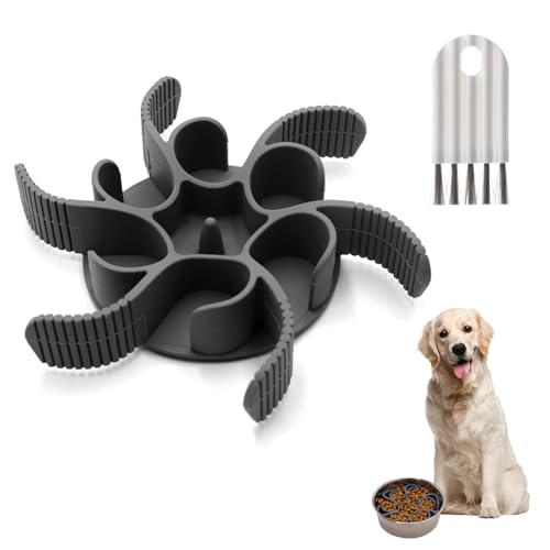 Slow Feeder Hundenapf Einfügung,Anti Schling Napf Hund,Verlangsamen Sie die Fressgeschwindigkeit von Katzen und Hunden,Interessanter Interaktiver Futternapf Hund von SahCognitual