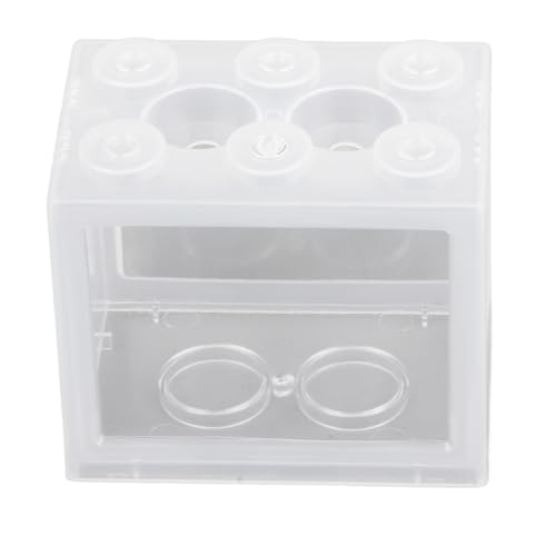 Kleines Betta-Aquarium, Transparentes Acryl, Explosionsgeschützt, Tragbares Mini-Aquarium für Kleine Fische, Garnelen, Krabben, Spinnen (Gewöhnlich transparent) von Sahgsa