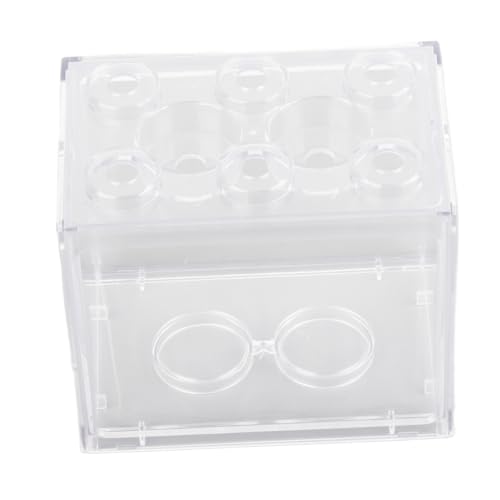 Kleines Betta-Aquarium, Transparentes Acryl, Explosionsgeschützt, Tragbares Mini-Aquarium für Kleine Fische, Garnelen, Krabben, Spinnen (Hochtransparent) von Sahgsa