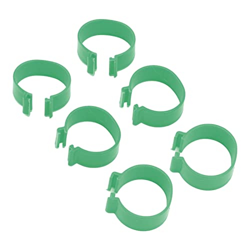 Sahgsa 100 Stück Hühnerfußring, Geflügelfußring, Offene Schnalle, Zuchthuhn, Ente, Gans, Fußring, Hühnerzubehör (Sahgsaiop857n2u0-14) von Sahgsa