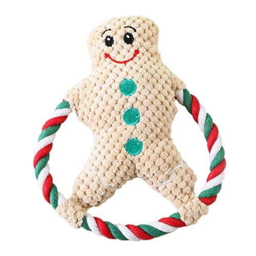 Sahgsa Hunde-Quietschspielzeug, Weihnachtliches Plüsch-Kauspielzeug für Kleine, Mittelgroße und Große Rassen, Kauspielzeug für Hunde, Quietschendes Haustierzubehör, Welpen-Zahnen, Sahgsa Hunde-Quietschspielzeug, Weihnachtliches Plüsch-Kauspielzeug für Kleine, Mittelgroße und Große Rassen, Kauspielzeug für Hunde, Quietschendes Haustierzubehör, Welpen-Zahnen, von Sahgsa