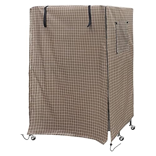 Saihisday Universelle Vogelkäfig-Abdeckung, 96 x 58 x 130 cm, wasserdichte Schutzhüllen, große gute Nacht-Verdunkelung für Sittiche, Papageien und kleine Tiere (210D, Khaki) von Saihisday