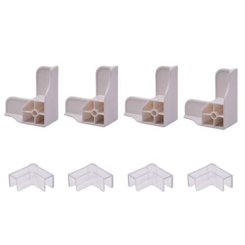 Saim 4 x weiße Aquariumhalterungen mit 4 Eckenschutz, Glas-Winkelabdeckung für Aquarium, stoßfeste, weiche Abdeckungen für Haustiere/Aquarien, 8 mm Saim 4 x weiße Aquariumhalterungen mit 4 Eckenschutz, Glas-Winkelabdeckung für Aquarium, stoßfeste, weiche Abdeckungen für Haustiere/Aquarien, 8 mm von Saim