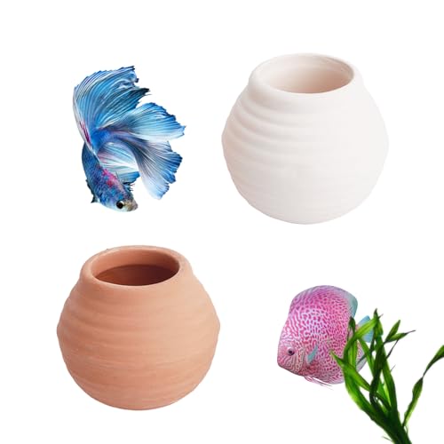 Saim Aquarium-Mini-Keramiktöpfe, Dekoration, Aquarium-Zubehör, Anti-loating Aquarium-Pflanzengewichte, Pflanzenhalter für Aquarien Saim Aquarium-Mini-Keramiktöpfe, Dekoration, Aquarium-Zubehör, Anti-loating Aquarium-Pflanzengewichte, Pflanzenhalter für Aquarien von Saim