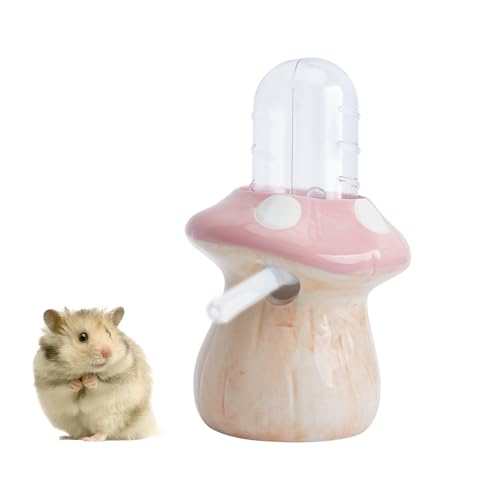Saim Auslaufsichere Keramik-Hamster-Wasserflasche mit Pilz-Keramikständer, automatischer Wasserspender für Kleintiere, Chinchilla, Frettchen, Mäuse, Rennmäuse, Kaninchen, Meerschweinchen – tropffreier Saim Auslaufsichere Keramik-Hamster-Wasserflasche mit Pilz-Keramikständer, automatischer Wasserspender für Kleintiere, Chinchilla, Frettchen, Mäuse, Rennmäuse, Kaninchen, Meerschweinchen – tropffreier von Saim
