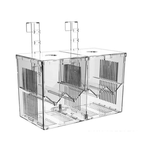 Züchterbox für Aquarien, Acryl-Fisch-Isolationsbox, hängendes Aquarium, Brutkasten, transparente Brutkasten, Brutkasten für Clownfisch, Guppy, Neugeborene, Babyfische von Saim
