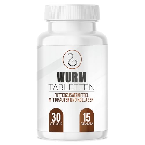 Saint Nutrition® Wurm Tabletten – Wurmkur Katze - Entwurmungsmittel Katzen - Wurmkur Hund - Ohne künstliche Zusätze – Einfach anzuwenden – 30 Stück von Saint Nutrition