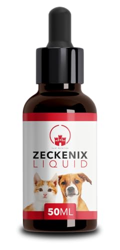 Saint Nutrition® Zeckenix Liquid– Zeckenschutz Katze und Hund – Natürliche Formel Für Hunde und Katzen - Ideal für den täglichen Gebrauch und den Schutz unterwegs - 50ml von Saint Nutrition