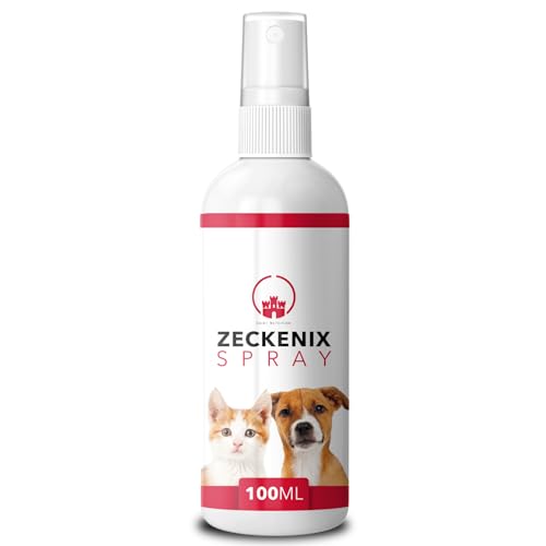 Saint Nutrition® Zeckenix – Zeckenspray Hund – Zeckenschutz Hund – Natürliche Formel für Hunde und Katzen – Ideal für den täglichen Gebrauch und den Schutz unterwegs, 100ml von Saint Nutrition