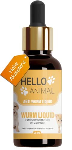 NEU: HelloAnimal® Wurm Liquid vegan für Tiere wie Hunde, Katzen, Kaninchen, & Geflügel - natürliches Mittel aus Kräutern für Magen und Darm bei WURMBEFALL - 50 ML NEU: HelloAnimal® Wurm Liquid vegan für Tiere wie Hunde, Katzen, Kaninchen, & Geflügel - natürliches Mittel aus Kräutern für Magen und Darm bei WURMBEFALL - 50 ML von Hello Animal