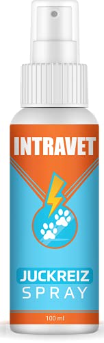 Saint Nutrition® Intravet - Juckreiz Spray für Haustiere, Naturprodukt & HOCHWIRKSAM bei Juckreiz oder Entzündungen - Pflegt Haut & Fell bei Läuse, Flöhe oder Milben, auch Grasmilben bei Katze & Hund von Saint Nutrition