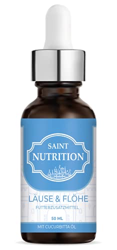 Saint Nutrition® LÄUSE & FLÖHE Liquid für Haustiere bei Ungeziefer Befall – Natürliches Schutzschild für Laus & Floh mit SOFORTWIRKUNG – reines Naturprodukt für Katzen und Hunde von Saint Nutrition