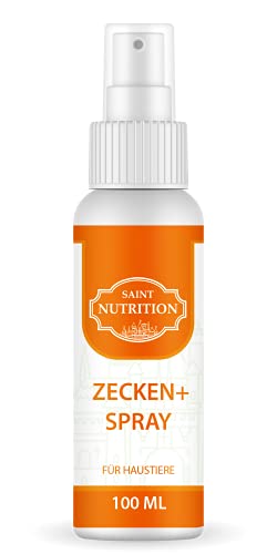 Saint Nutrition® Zeckenschutz Spray – hochwirksam für Hunde und Katzen bei ZECKEN – natürlicher Schutz für Ihr Haustier – Sofortwirkung von Saint Nutrition