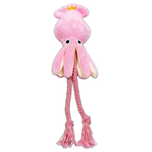 Pet Dog Squeak Toy For Small Dogs Plush Octopus Toy Dogs Chewing Rope Toy Aggressive Chewers Toy Puppy Gift Pet Squeaky Toy Rope For Dogs Pet Squeak Toy von Saiyana
