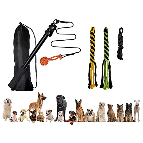 Saiyana Hundespielzeug, Seil, Teleskop, interaktives Spiel für Hunde, zum Befüllen von Zahnen, Kauspielzeug, interaktives Teleskop-Teaser, Hundespielzeug, Seilspielzeug für große Hunde von Saiyana