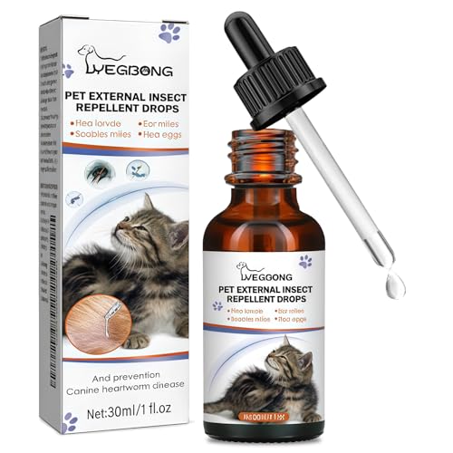 Saleependent 30ml Zeckenmittel für Hunde, Schutz für Hunde und Katzen von Saleependent
