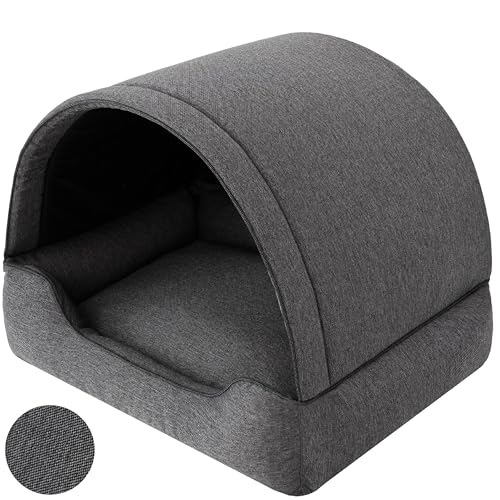 Höhle Hundebett, Hundehöhle mit versteiftem Dach, Hundehütte mit weicher Matratze. Schlafplatz für Haustiere mit schützendem Baldachin, Hundehütte aus Stoff, Sofa und Hundekissen in einem Höhle Hundebett, Hundehöhle mit versteiftem Dach, Hundehütte mit weicher Matratze. Schlafplatz für Haustiere mit schützendem Baldachin, Hundehütte aus Stoff, Sofa und Hundekissen in einem von Sales Core