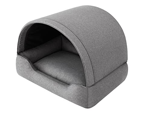 Sales Core EIN höhlenförmiges Hundebett, eine Hundehütte mit versteiftem Dach, EIN Hundeheim mit weicher Matratze. von Sales Core
