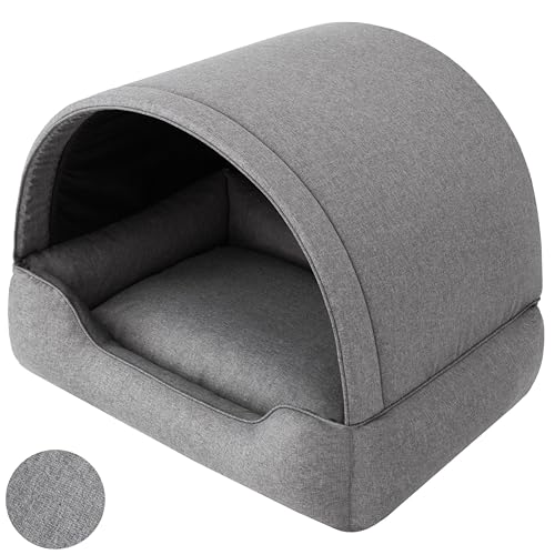 Sales Core EIN höhlenförmiges Hundebett, eine Hundehütte mit versteiftem Dach, EIN Hundeheim mit weicher Matratze. von Sales Core