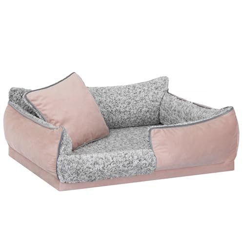Sales Core Hundebett Hundekissen fur kleine Hunde - XL: 80 x 60 x 24 cm, Lachs + Hellgrau - Hundekorb Hundesofa Hundematratze Hundeliege Hundedecke mit erhöhte Ränder Sales Core Hundebett Hundekissen fur kleine Hunde - XL: 80 x 60 x 24 cm, Lachs + Hellgrau - Hundekorb Hundesofa Hundematratze Hundeliege Hundedecke mit erhöhte Ränder von Sales Core