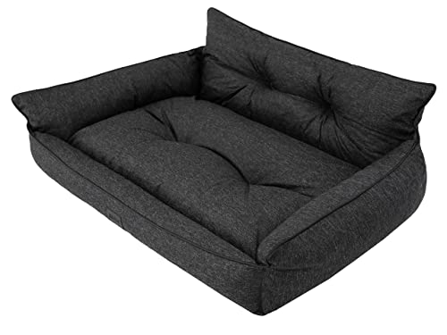 Sales Core Hundebett Hundeliege Hundesofa Hundedecke - XXXL: 132 x 106 x 33 cm, Schwarz, Ecolen Gesteppt - Orthopädisches Hundecouch Hundekorb Kleine Mittelgroße Große Hundekissen Schlafplätze Sales Core Hundebett Hundeliege Hundesofa Hundedecke - XXXL: 132 x 106 x 33 cm, Schwarz, Ecolen Gesteppt - Orthopädisches Hundecouch Hundekorb Kleine Mittelgroße Große Hundekissen Schlafplätze von Sales Core