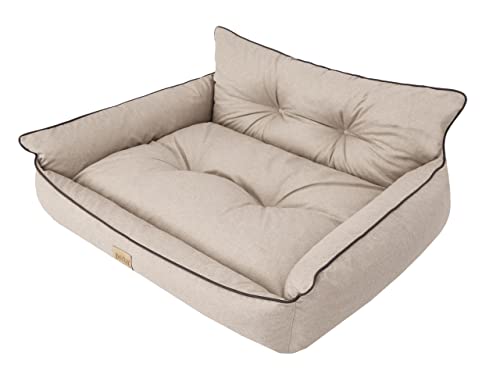 Sales Core Hundebett Hundeliege Hundesofa Hundedecke - XXXL: 132 x 106 x 33 cm, Beige, Ecolen Gesteppt - Orthopädisches Hundecouch Hundekorb Kleine Mittelgroße Große Hundekissen Schlafplätze Sales Core Hundebett Hundeliege Hundesofa Hundedecke - XXXL: 132 x 106 x 33 cm, Beige, Ecolen Gesteppt - Orthopädisches Hundecouch Hundekorb Kleine Mittelgroße Große Hundekissen Schlafplätze von Sales Core